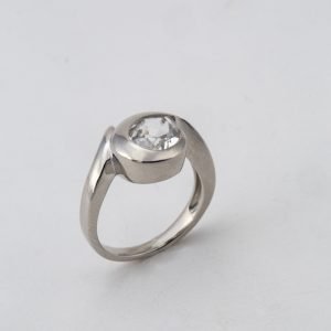 Bague "Cristal et virgule"