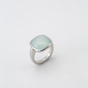 Bague "Calcédoine Aqua"