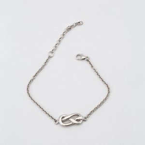 Bracelet gourmette "Nœud en huit"