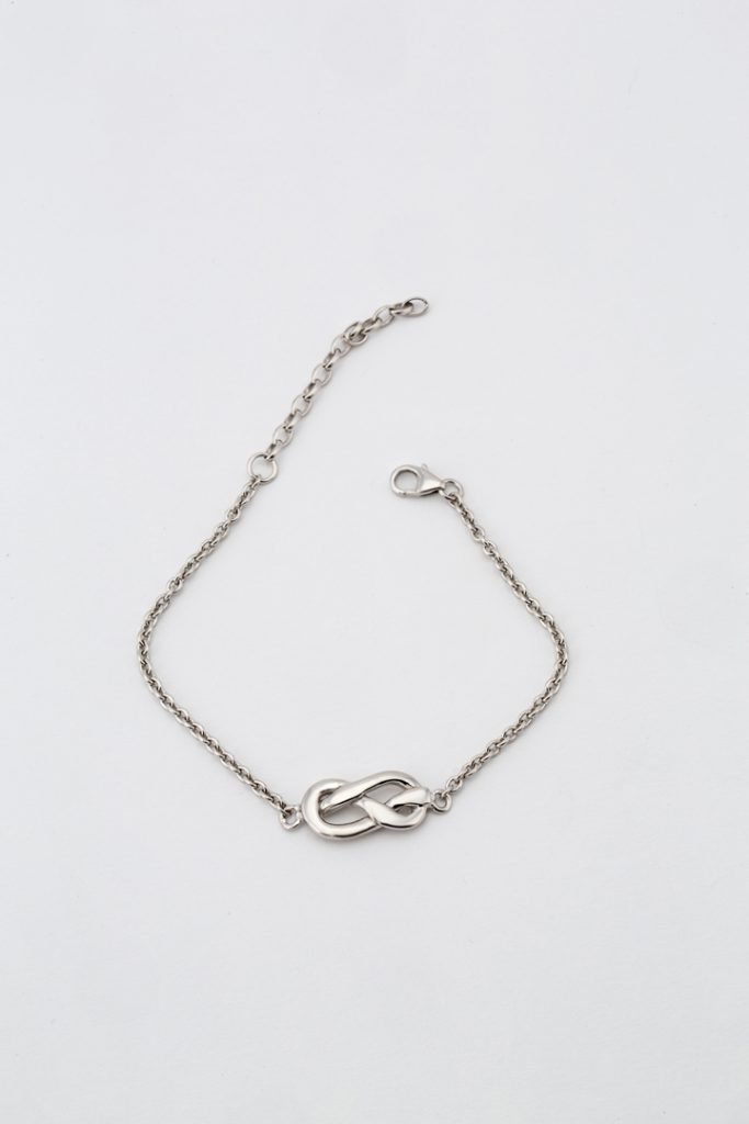 Bracelet gourmette "Nœud en huit"