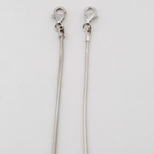 Chaîne maille serpent argent massif