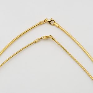 Chaîne collier Oméga plaqué or
