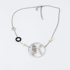 Collier "Gentiane et entrelacs"