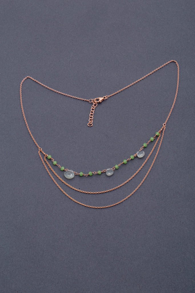 Collier "Pluie de Calcédoines"