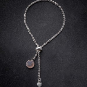 Bracelet cœur rose