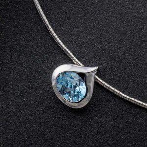 Pendentif "Goutte bleue"