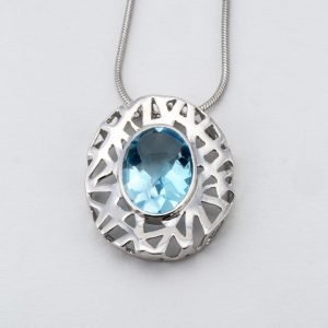 Pendentif "Nid de Topaze"