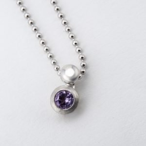 Petit pendentif "Améthyste"